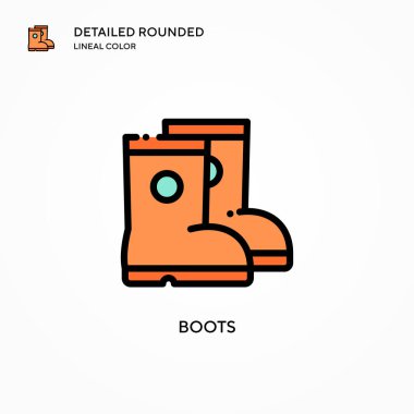 Çizme vektör simgesi. Modern vektör illüstrasyon kavramları. Düzenlemesi ve kişiselleştirmesi kolay.