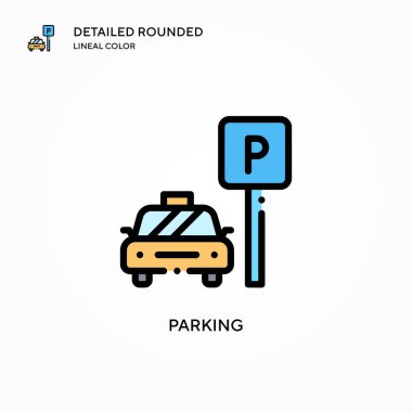 Park vektörü simgesi. Modern vektör illüstrasyon kavramları. Düzenlemesi ve kişiselleştirmesi kolay.