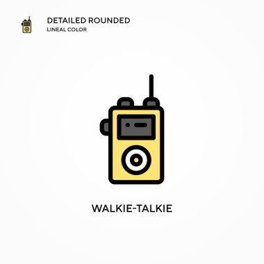 Telsiz vektör simgesi. Modern vektör illüstrasyon kavramları. Düzenlemesi ve kişiselleştirmesi kolay.