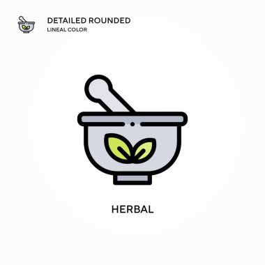 Bitkisel vektör ikonu. Modern vektör illüstrasyon kavramları. Düzenlemesi ve kişiselleştirmesi kolay.