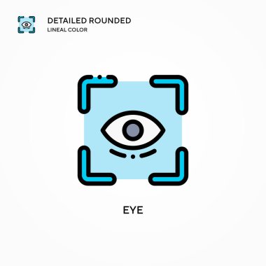 Göz vektör simgesi. Modern vektör illüstrasyon kavramları. Düzenlemesi ve kişiselleştirmesi kolay.