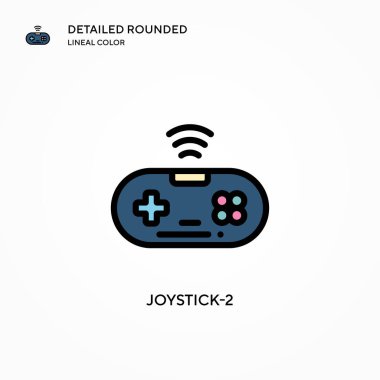 Joystick-2 vektör simgesi. Modern vektör illüstrasyon kavramları. Düzenlemesi ve kişiselleştirmesi kolay.