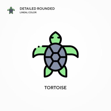 Kaplumbağa vektör simgesi. Modern vektör illüstrasyon kavramları. Düzenlemesi ve kişiselleştirmesi kolay.