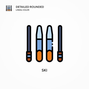 Kayak vektörü simgesi. Modern vektör illüstrasyon kavramları. Düzenlemesi ve kişiselleştirmesi kolay.
