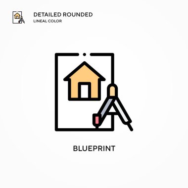 Taslak vektör simgesi. Modern vektör illüstrasyon kavramları. Düzenlemesi ve kişiselleştirmesi kolay.