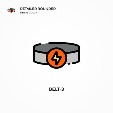 Kemer-3 vektör simgesi. Modern vektör illüstrasyon kavramları. Düzenlemesi ve kişiselleştirmesi kolay.