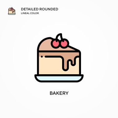 Fırın vektör simgesi. Modern vektör illüstrasyon kavramları. Düzenlemesi ve kişiselleştirmesi kolay.