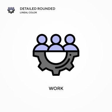 İş vektör simgesi. Modern vektör illüstrasyon kavramları. Düzenlemesi ve kişiselleştirmesi kolay.