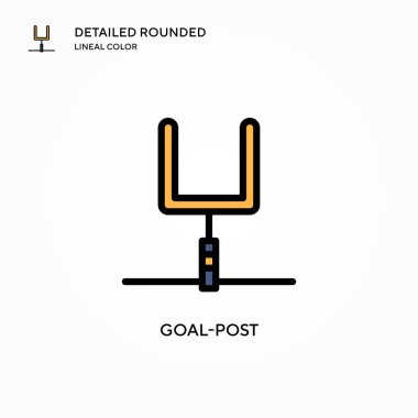 Hedef posta vektör simgesi. Modern vektör illüstrasyon kavramları. Düzenlemesi ve kişiselleştirmesi kolay.