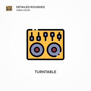 Döndürülebilir vektör simgesi. Modern vektör illüstrasyon kavramları. Düzenlemesi ve kişiselleştirmesi kolay.