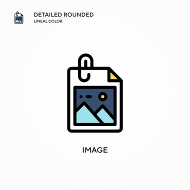 Resim vektör simgesi. Modern vektör illüstrasyon kavramları. Düzenlemesi ve kişiselleştirmesi kolay.