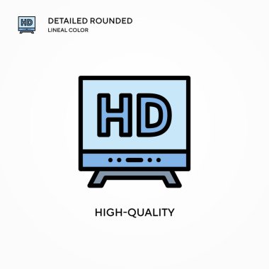 Yüksek kalite vektör simgesi. Modern vektör illüstrasyon kavramları. Düzenlemesi ve kişiselleştirmesi kolay.