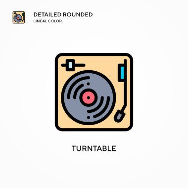 Döndürülebilir vektör simgesi. Modern vektör illüstrasyon kavramları. Düzenlemesi ve kişiselleştirmesi kolay.