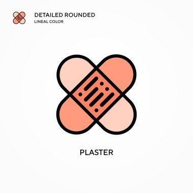 Alçı vektör simgesi. Modern vektör illüstrasyon kavramları. Düzenlemesi ve kişiselleştirmesi kolay.