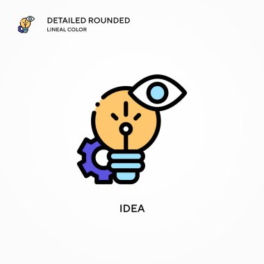 Fikir vektör simgesi. Modern vektör illüstrasyon kavramları. Düzenlemesi ve kişiselleştirmesi kolay.