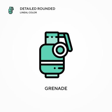 El bombası vektör simgesi. Modern vektör illüstrasyon kavramları. Düzenlemesi ve kişiselleştirmesi kolay.