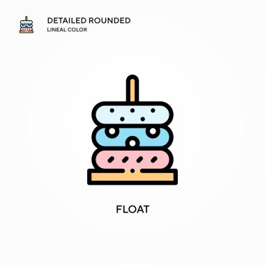 Vektör simgesini yüzdür. Modern vektör illüstrasyon kavramları. Düzenlemesi ve kişiselleştirmesi kolay.