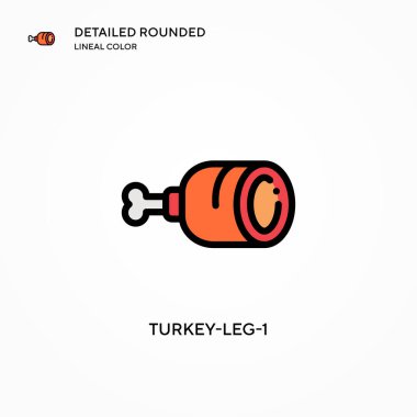 Türkiye-bacak-1 vektör simgesi. Modern vektör illüstrasyon kavramları. Düzenlemesi ve kişiselleştirmesi kolay.