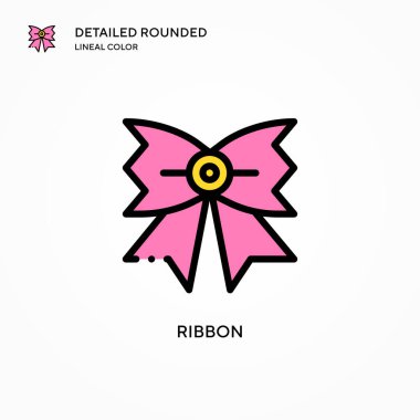 Kurdele vektör simgesi. Modern vektör illüstrasyon kavramları. Düzenlemesi ve kişiselleştirmesi kolay.