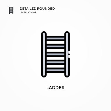 Merdiven vektör simgesi. Modern vektör illüstrasyon kavramları. Düzenlemesi ve kişiselleştirmesi kolay.