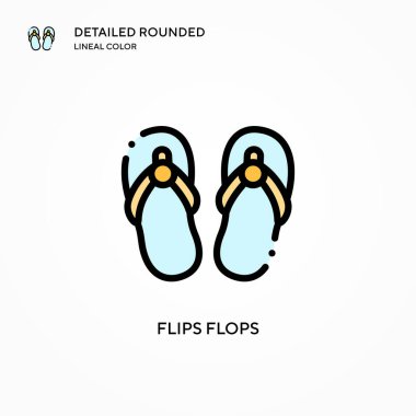 Döner, vektör simgesini düşürür. Modern vektör illüstrasyon kavramları. Düzenlemesi ve kişiselleştirmesi kolay.