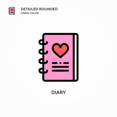 Günlük vektör simgesi. Modern vektör illüstrasyon kavramları. Düzenlemesi ve kişiselleştirmesi kolay.