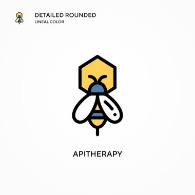 Apitherapy vector icon. Modern vector illustration concepts. Easy to edit and customize. clipart