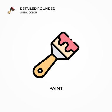 Vektör simgesini boya. Modern vektör illüstrasyon kavramları. Düzenlemesi ve kişiselleştirmesi kolay.