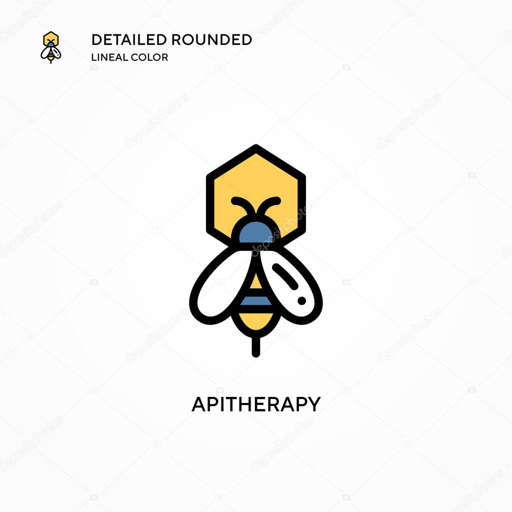 Apitherapy vector icon. Modern vector illustration concepts. Easy to edit and customize.