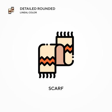 Atkı vektör simgesi. Modern vektör illüstrasyon kavramları. Düzenlemesi ve kişiselleştirmesi kolay.