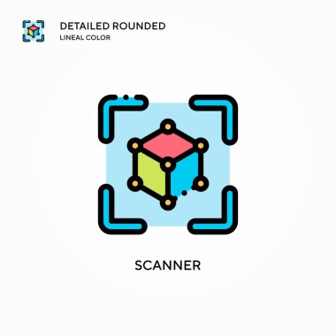 Tarayıcı vektör simgesi. Modern vektör illüstrasyon kavramları. Düzenlemesi ve kişiselleştirmesi kolay.