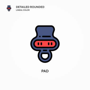 Pad vektör simgesi. Modern vektör illüstrasyon kavramları. Düzenlemesi ve kişiselleştirmesi kolay.