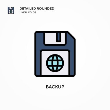 Yedek vektör simgesi. Modern vektör illüstrasyon kavramları. Düzenlemesi ve kişiselleştirmesi kolay.