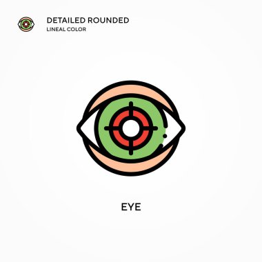 Göz vektör simgesi. Modern vektör illüstrasyon kavramları. Düzenlemesi ve kişiselleştirmesi kolay.