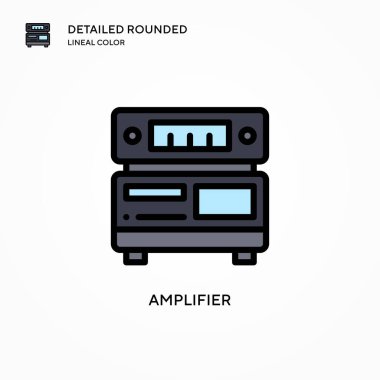 Yükseltici vektör simgesi. Modern vektör illüstrasyon kavramları. Düzenlemesi ve kişiselleştirmesi kolay.