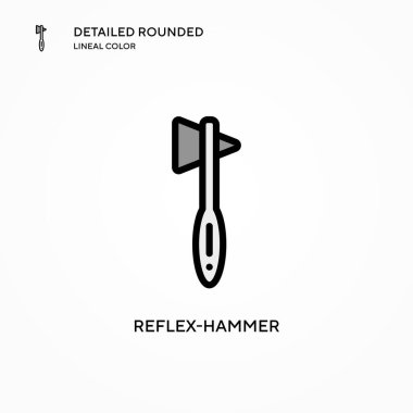 Refleks çekici vektör ikonu. Modern vektör illüstrasyon kavramları. Düzenlemesi ve kişiselleştirmesi kolay.