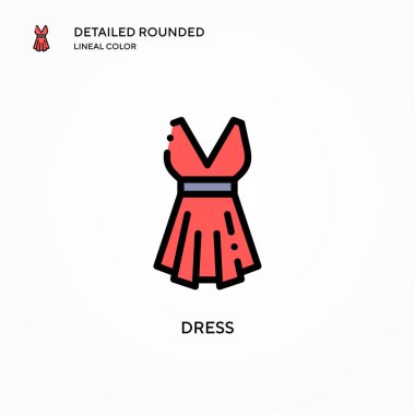 Vektör simgesini giyin. Modern vektör illüstrasyon kavramları. Düzenlemesi ve kişiselleştirmesi kolay.