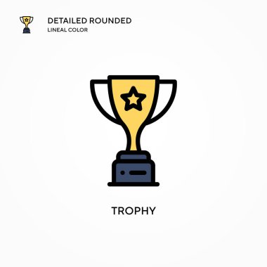 Ödül vektör simgesi. Modern vektör illüstrasyon kavramları. Düzenlemesi ve kişiselleştirmesi kolay.