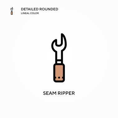 Dikiş deşici vektör simgesi. Modern vektör illüstrasyon kavramları. Düzenlemesi ve kişiselleştirmesi kolay.