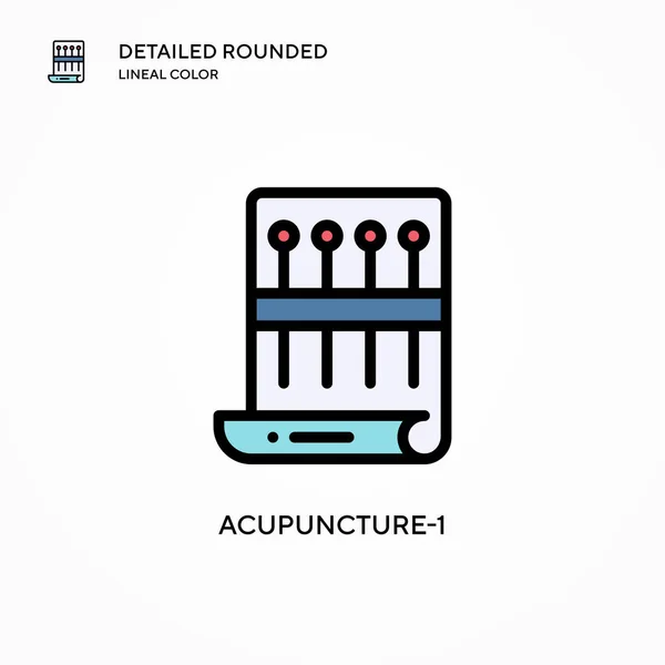 Acupuncture-1 vector icon. Modern vector illustration concepts. Easy to edit and customize.