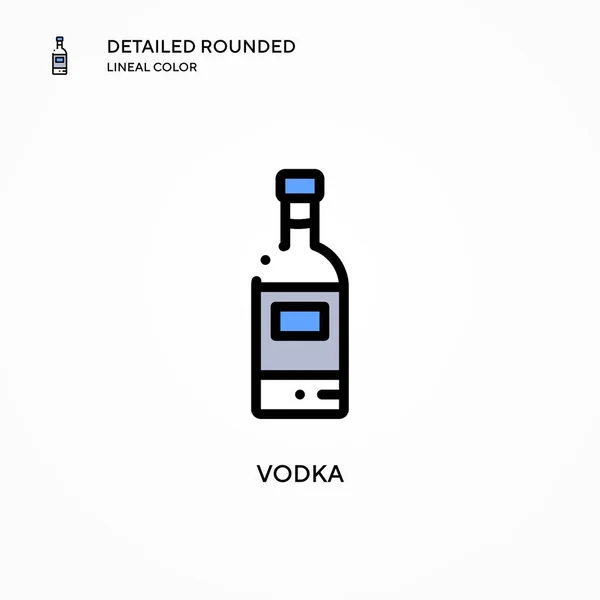 Vodka Vector Icono Conceptos Modernos Ilustración Vectorial Fácil Editar Personalizar — Vector de stock