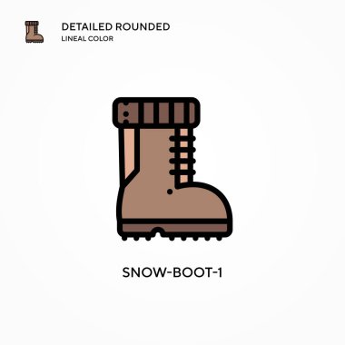 Kar botu-1 vektör simgesi. Modern vektör illüstrasyon kavramları. Düzenlemesi ve kişiselleştirmesi kolay.