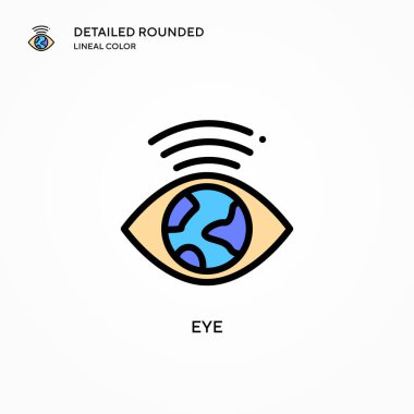 Göz vektör simgesi. Modern vektör illüstrasyon kavramları. Düzenlemesi ve kişiselleştirmesi kolay.