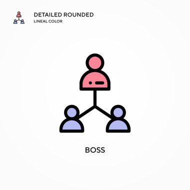 Patron vektör simgesi. Modern vektör illüstrasyon kavramları. Düzenlemesi ve kişiselleştirmesi kolay.