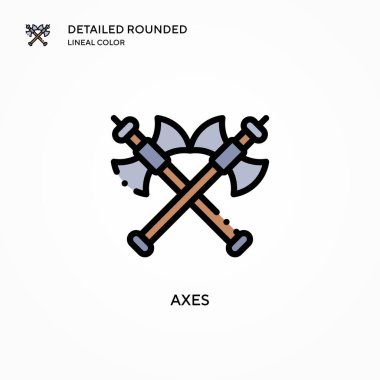 Eksen vektör simgesi. Modern vektör illüstrasyon kavramları. Düzenlemesi ve kişiselleştirmesi kolay.