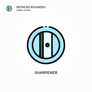 Keskinleştirici vektör simgesi. Modern vektör illüstrasyon kavramları. Düzenlemesi ve kişiselleştirmesi kolay.