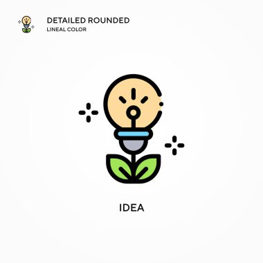 Fikir vektör simgesi. Modern vektör illüstrasyon kavramları. Düzenlemesi ve kişiselleştirmesi kolay.