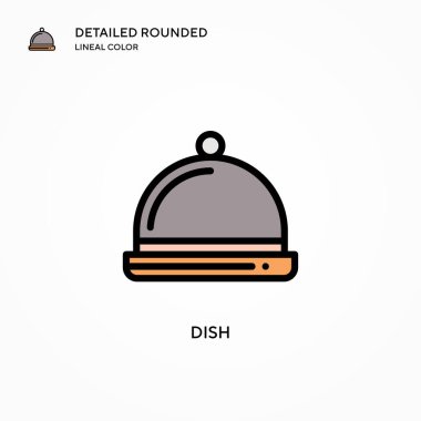 Tabak vektör simgesi. Modern vektör illüstrasyon kavramları. Düzenlemesi ve kişiselleştirmesi kolay.