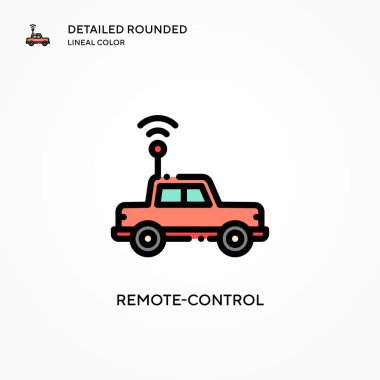 Uzaktan kumanda vektör simgesi. Modern vektör illüstrasyon kavramları. Düzenlemesi ve kişiselleştirmesi kolay.