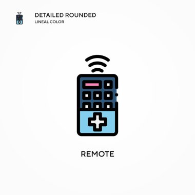 Uzak vektör simgesi. Modern vektör illüstrasyon kavramları. Düzenlemesi ve kişiselleştirmesi kolay.